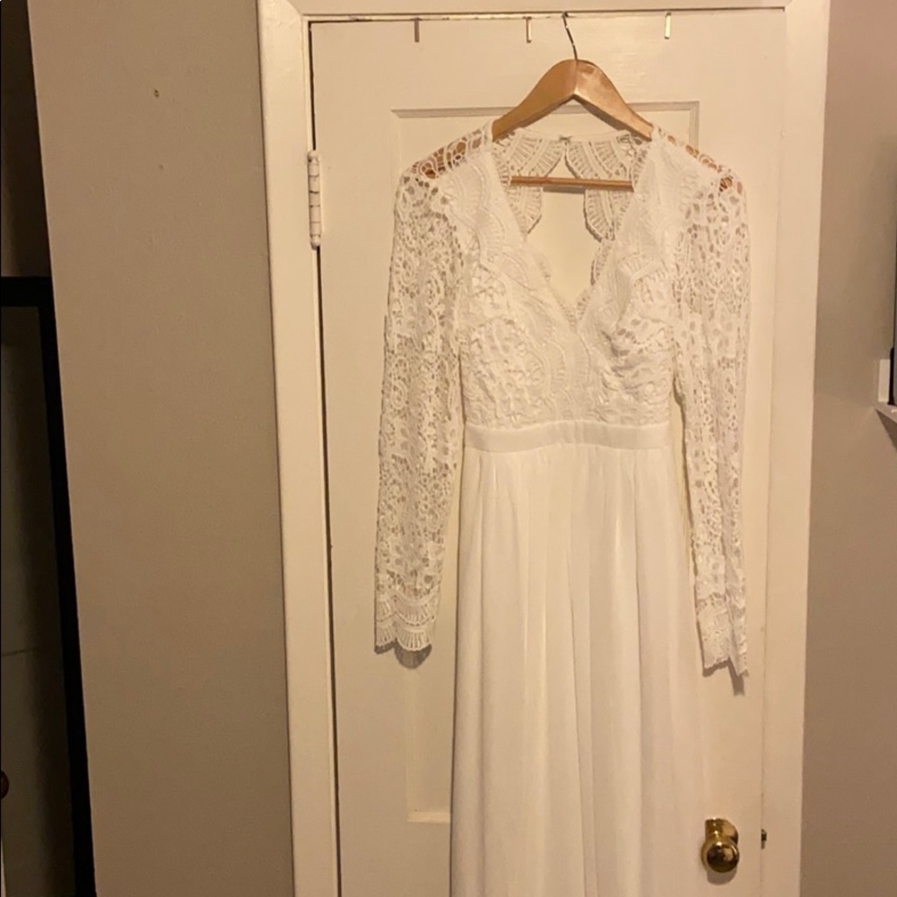 White wedding dress